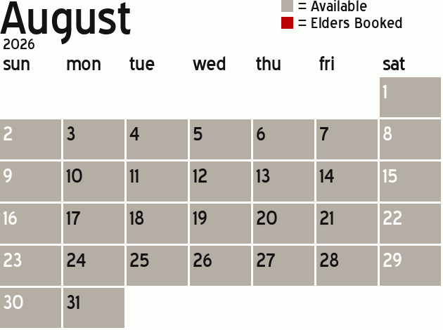 Missionary Dinner Calendar